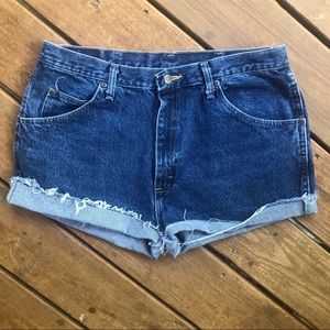 Vintage High Waist Wrangler Cutoff Shorts Sz 12